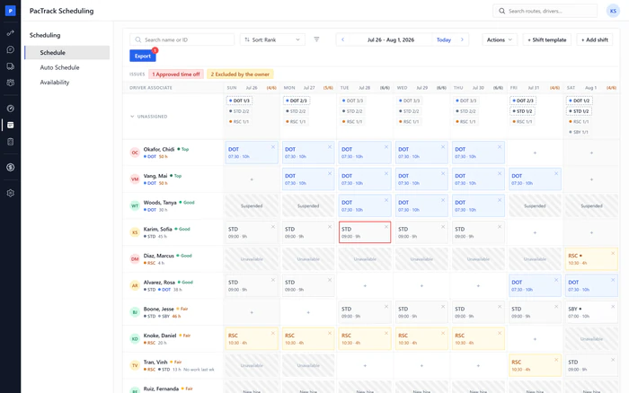 Amazon DSP Scheduling management tool